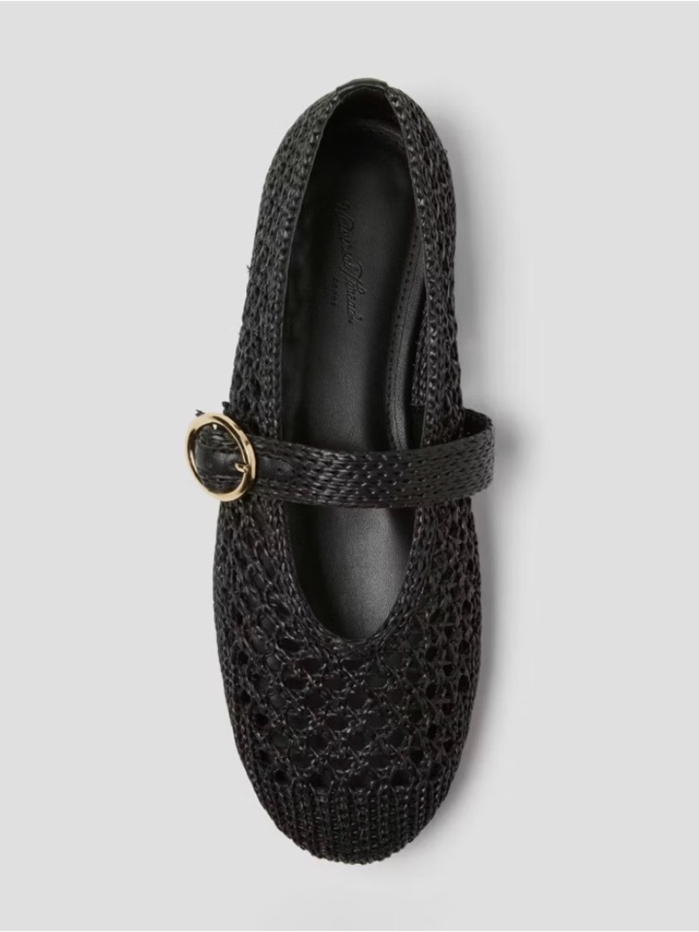 Women's Sia Knit Woven Mary Jane Flats - Universal Thread™ Black - sz 7 - new - Picture 3 of 7